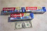 THREE Colgate Toothpaste "Advanced Whitening"