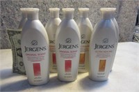 SEVEN 10oz JERGENS Lotion Bottles Healing & Ori.
