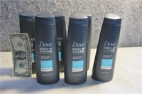Six DOVE Men's Anti-Dandruff Shampoo Bottles