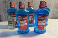 5 bottles COLGATE mouthwash Peppermint ProShield