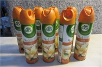 9 Cans GLADE Vanilla Passion Air Spray Freshener