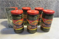 SIX new 12oz Jars sliced Jalapenos