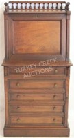 VICTORIAN WALNUT CHILD'S FALL FRONT DESK WITH