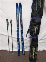 Head 170 skis, dynastar poles, bag