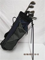 Ladies right hand golf clubs in carrying bag