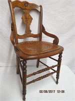 Victorian carved hip rest chair