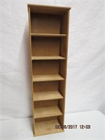 Plywood CD stand 9.25 X 5.25 X 33.75"H