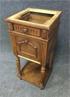 Side Table with Checkerboard Pattern