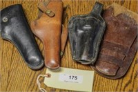 4 ASST. LEATHER HOLSTERS