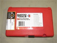 34 Pc Matco Quick Change Fastener Drive Tool Set-
