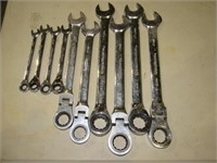 10 Assorted Gear Wrenches-