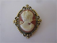 Cameo Brooch - needs to be glued