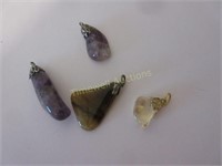 4 Stone Pendants