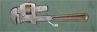 Keen Kutter 10" Stillson-type all steel wrench