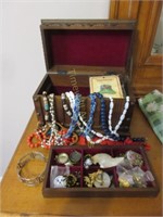 Costume Jewellery in Music Jewellery Box