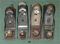 Four assorted iron block planes