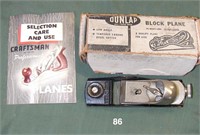 DUNLAP No. 3701 iron block plane in original box