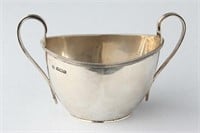 George V Sterling Silver Twin Handled Sugar Bowl,