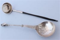 Sterling Silver Toddy Ladle and Revivalist Spoon,