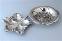 Two Austrian Silver Dishes,