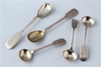 Melange of Exeter Sterling Silver Condiment Spoons
