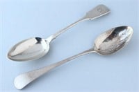Two Exeter Sterling Silver Table Spoons,