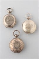 Three Birmingham Sterling Silver "Sovereign" Cases
