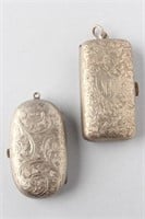 Two Sterling Silver "Sovereign" Cases,