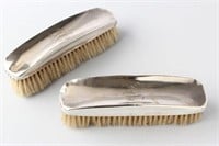 Pair of Edwardian Sterling Silver Clothes Brush,