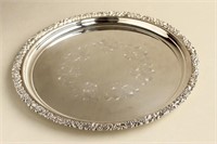 Large Victorian Style Circular Salver,