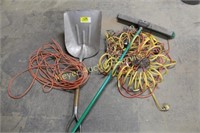 Scoop Shovel, Broom & air hose