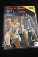 Dave Cowens and Walt Frazier autographed sports