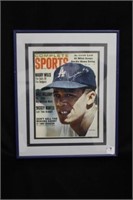 Maury wills autographed magazine complete sports