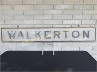 WALKERTON RAILWAY DEPOT SIGN