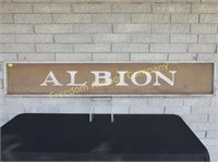 ALBION RAILWAY DEPOT SIGN