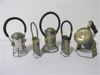 5 RAILROAD LAMPS