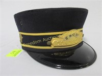 C&O RAILROAD CONDUCTOR CAP WITH BADGE