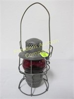 NEW YORK CENTRAL RAILROAD RED GLOBE LANTERN