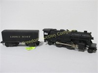 LIONEL TRAIN #1110 LOCOMOTIVE & SCOUT TENDER