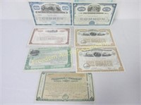 COLLECTION OF VARIOUS RAILROAD STOCK CERTIFICATES
