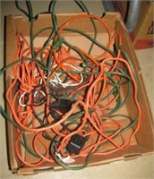 Lot of various electrical cords.