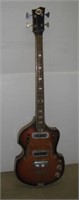 Vintage Teisco Delray electric base guitar. Note: