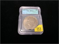 1971-D Eisenhower dollar, error coin, slab