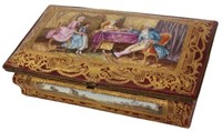 Sevres Style Decorated Porcelain Box