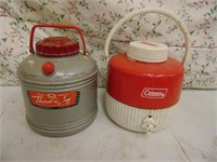 (2) Vintage Water Coolers- Coleman & Therm-A-Jug