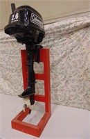 Coleman 2.6 Four Stroke Outboard Motor- On Wooden