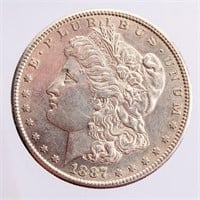 Coin 1887 S Morgan Silver Dollar Key Date