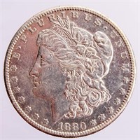 Coin 1880-S Morgan Silver Dollar Unc.