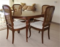 Gibbard Walnut Dining Table & Five Chairs
