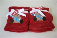2 New Ultra Soft Baby Blankets